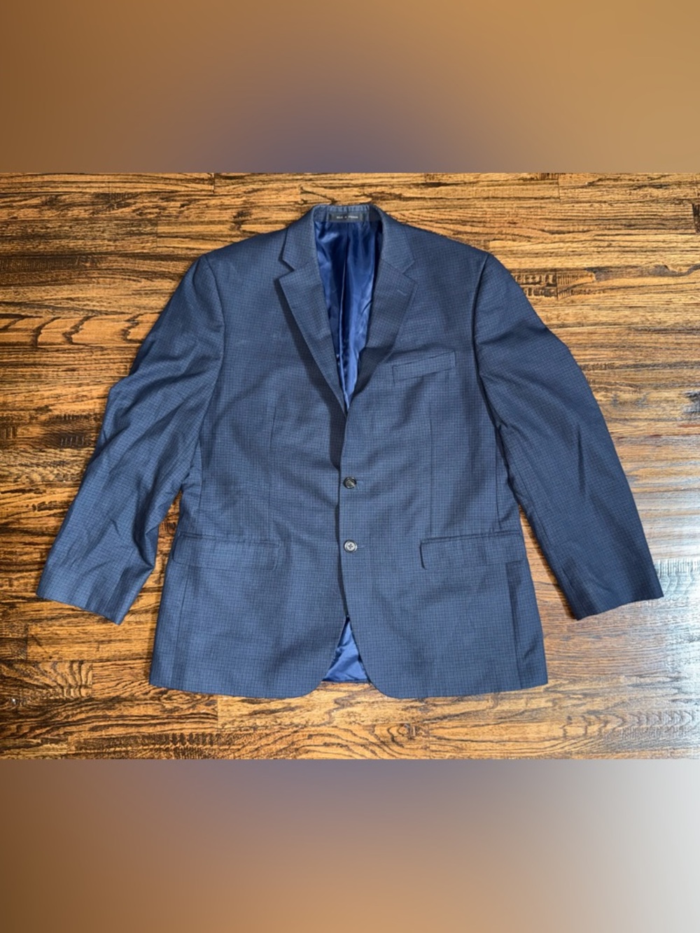 Chaps By Ralph Lauren Blue Blazer Suit Jacket Sport Coat Size 44R